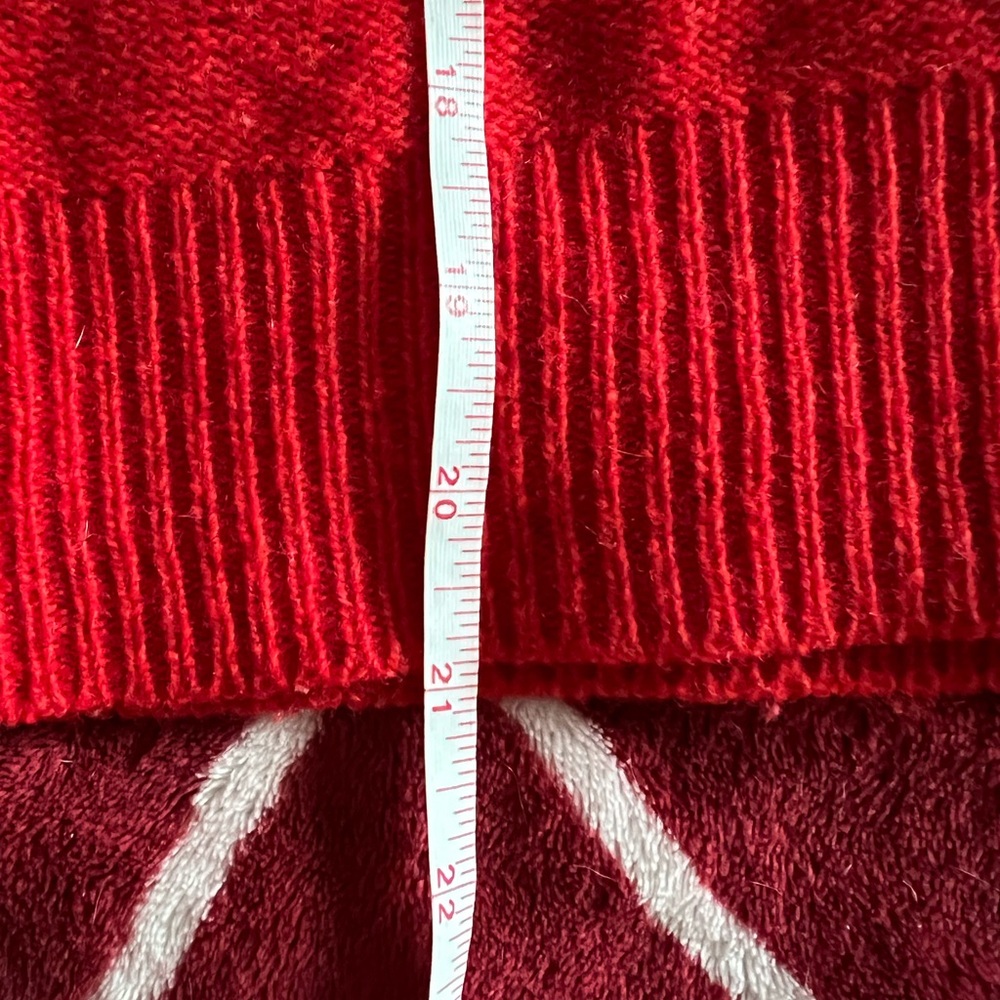 EUC Anthropologie Sleeping on Snow Red Flower Cardigan Medium - Picture 11 of 11